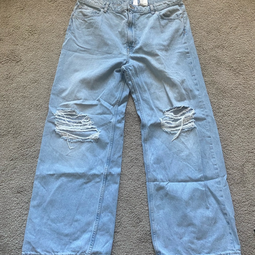 H&M wide leg jeans